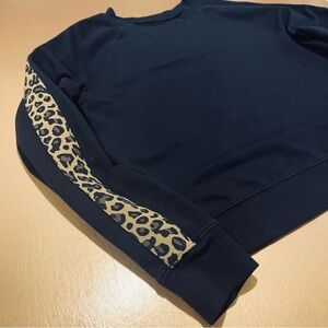Arizona Jean Co. Leopard Animal Print Sweatshirt Top Size X-Small